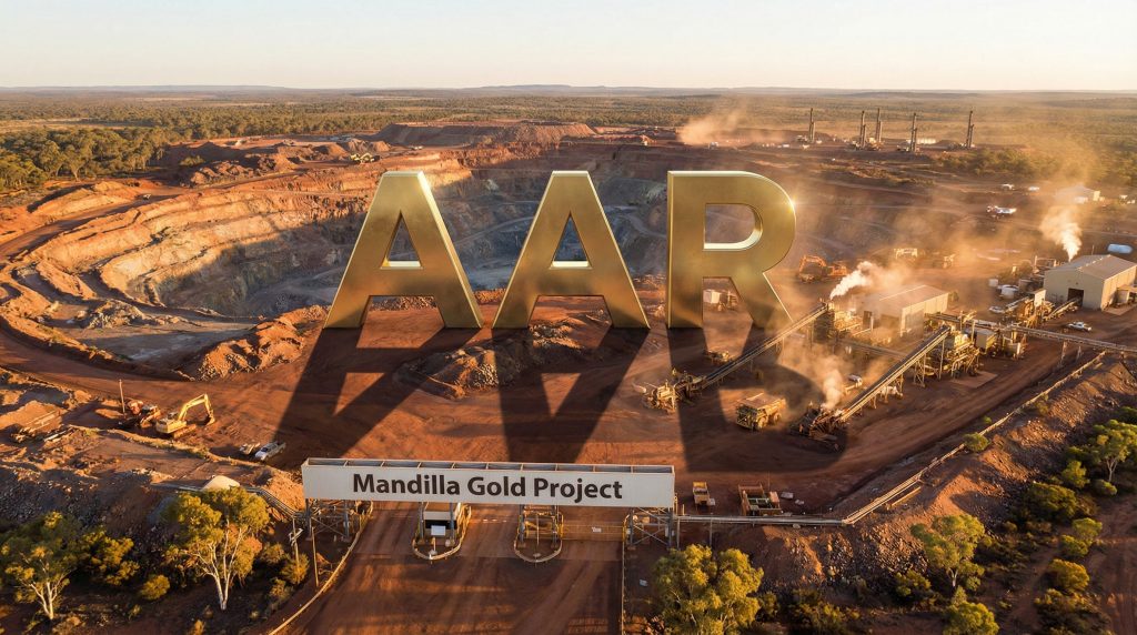 Astral Resources NL-AAR-Mandilla Gold Project in active excavation.