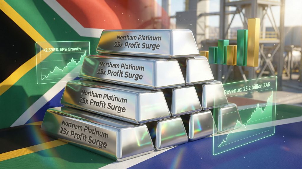 Northam Platinum profit surge with graphs.