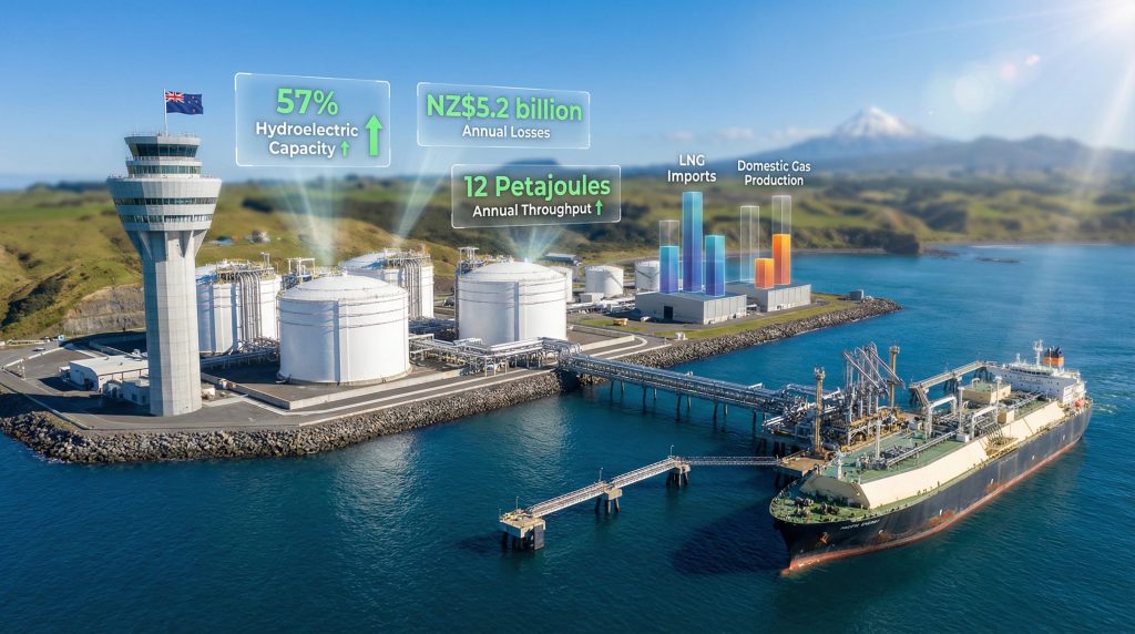 New Zealand LNG import plans illustrated.
