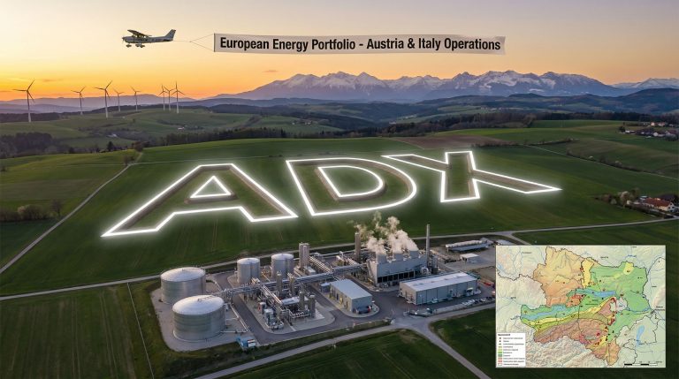 ADX Energy Ltd-ADX-ADX industrial facility with mountainous backdrop.