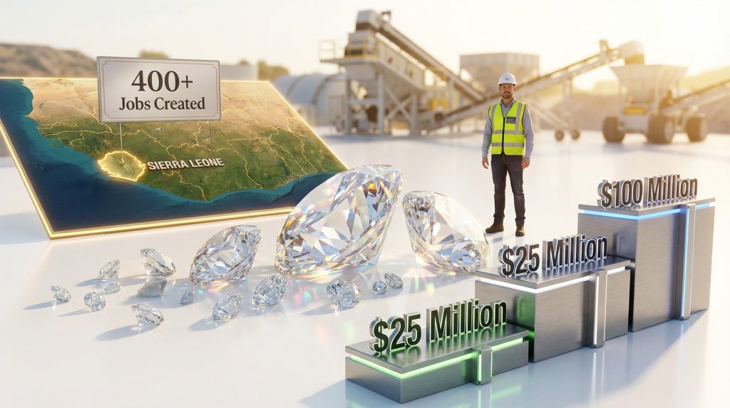 Quinton van Rooyen Sierra Leone diamond impact.