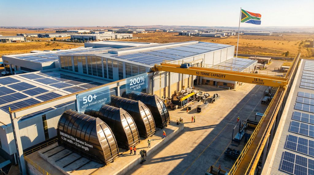 Weir expands Africa capacity: large industrial facility.