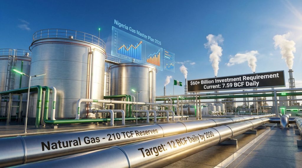Industrial facility highlighting gas supply investments.