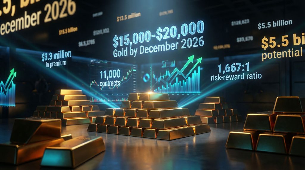 Gold bars with trading statistics projections.