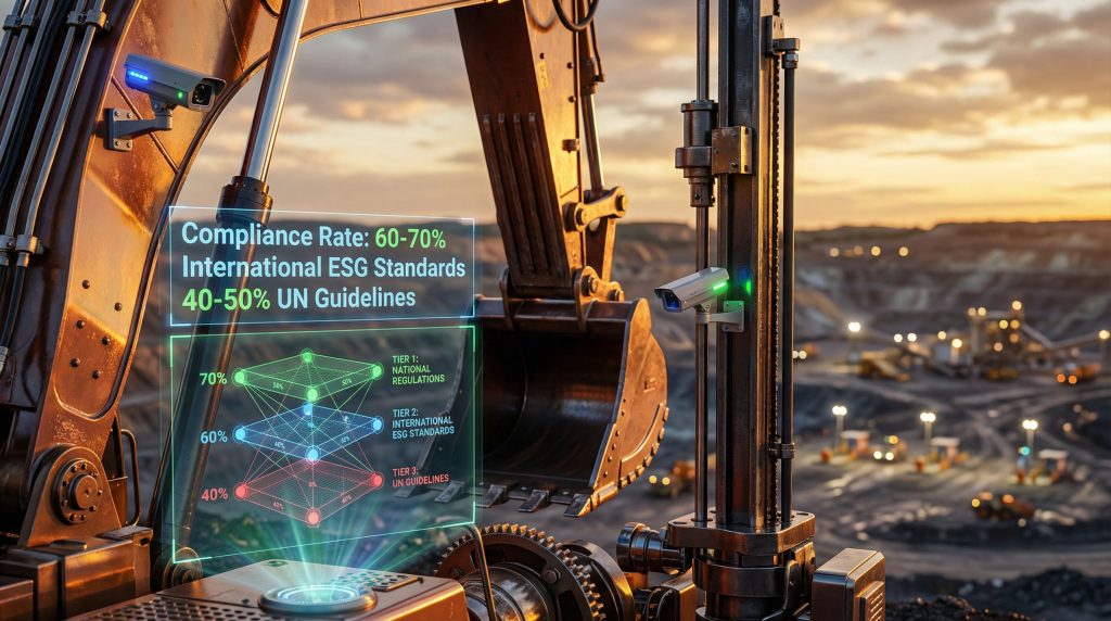 Mexican mine workers abduction; compliance metrics displayed.
