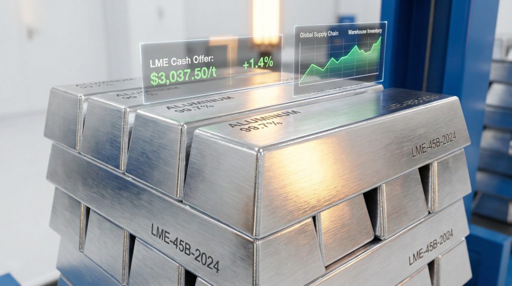 LME aluminium cash offer increases graphically.