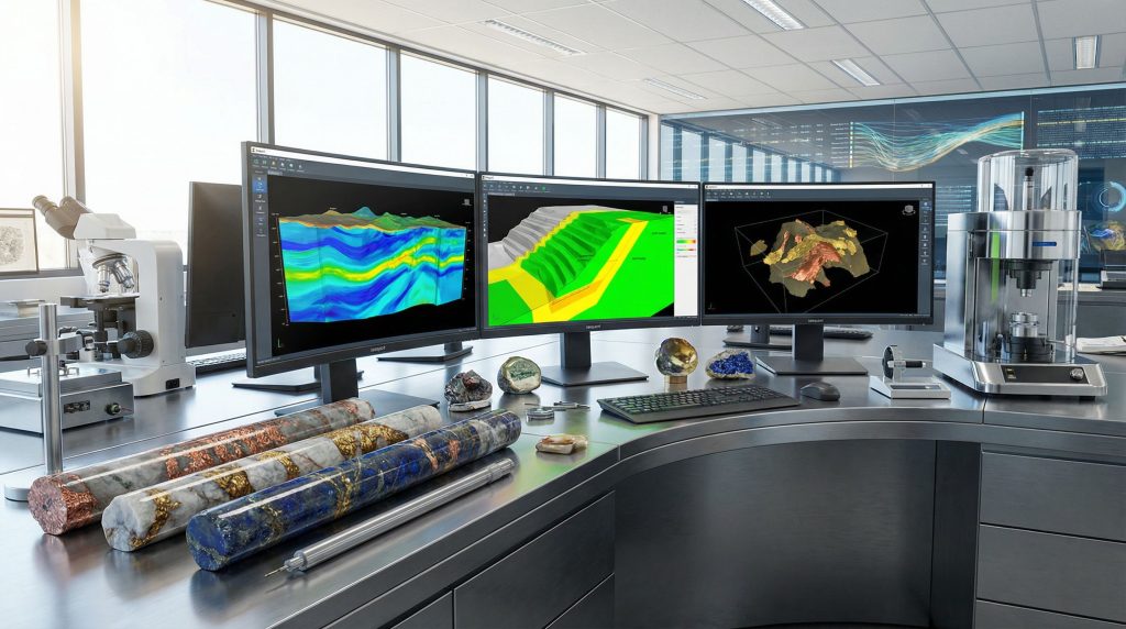 Geotechnical data management with Seequent software.
