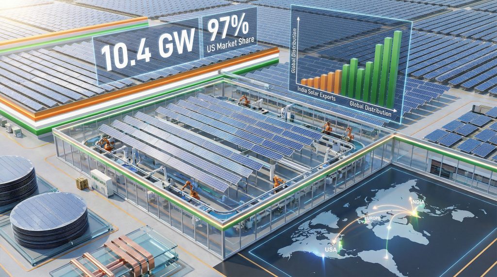 Indian solar exports dominate global markets.