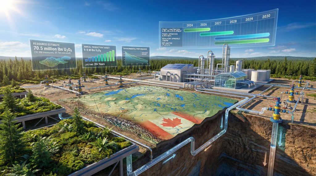 Canada first ISR uranium mine illustration.