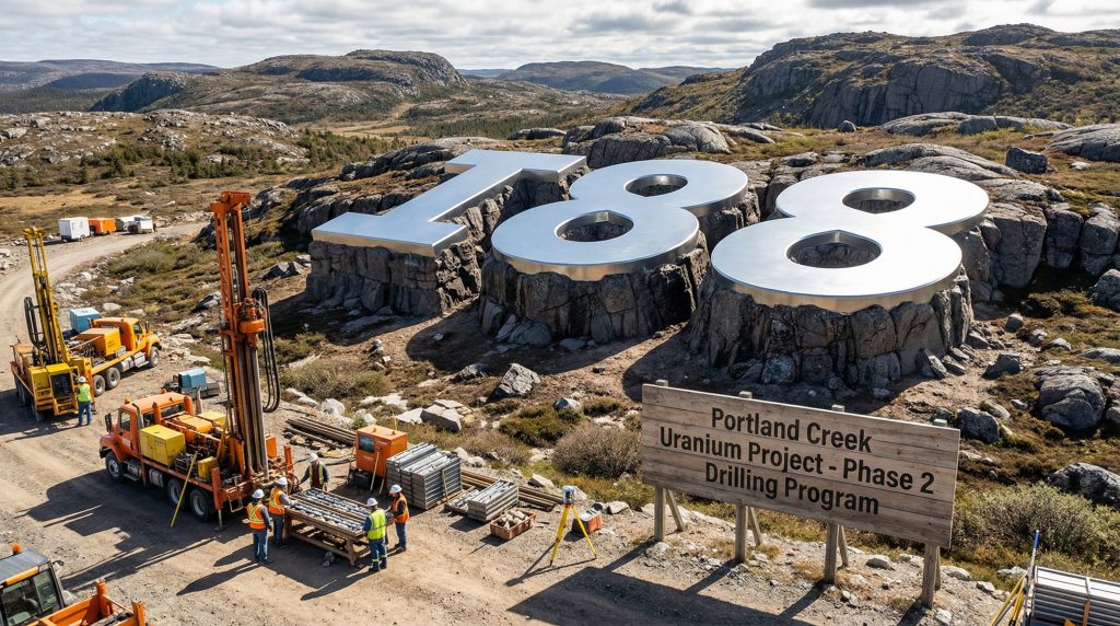 Infini Resources Ltd-I88-Portland Creek Uranium project and workers.