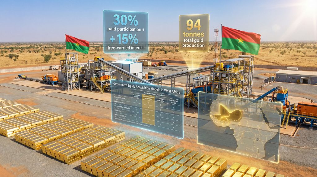 Burkina Faso government Kiaka gold project facility.