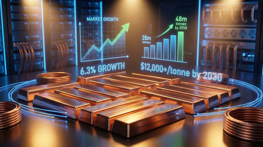 Copper AI demand projected growth trends.