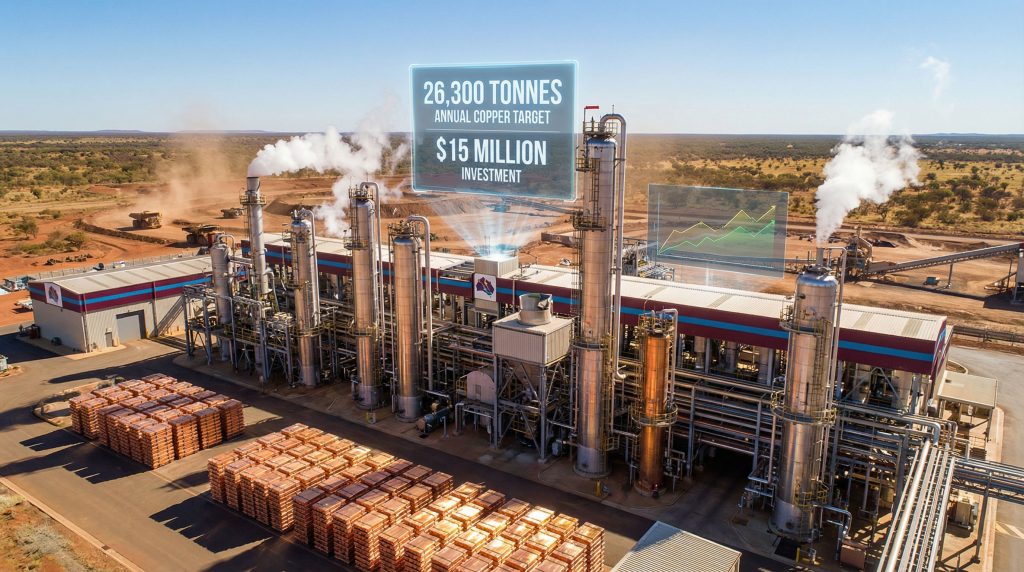 Rocklands copper facility, Queensland investment highlighted.