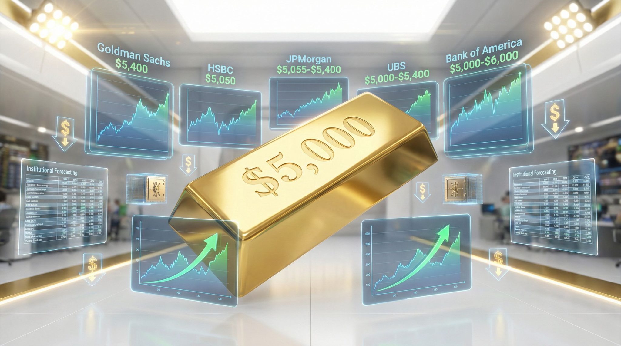 Investors Predict Gold $5000 in 2026: Bank Forecasts