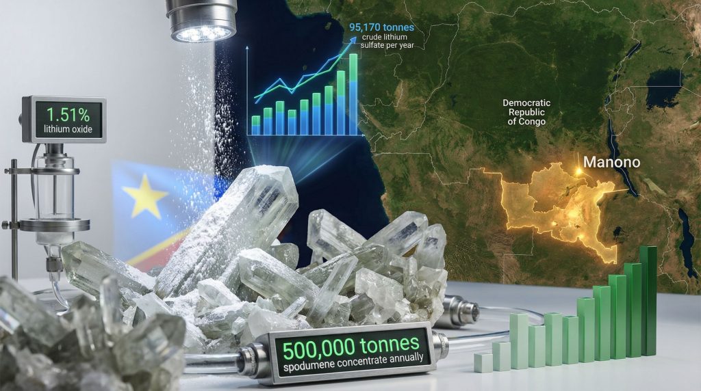 Zijin begins lithium production in Congo.