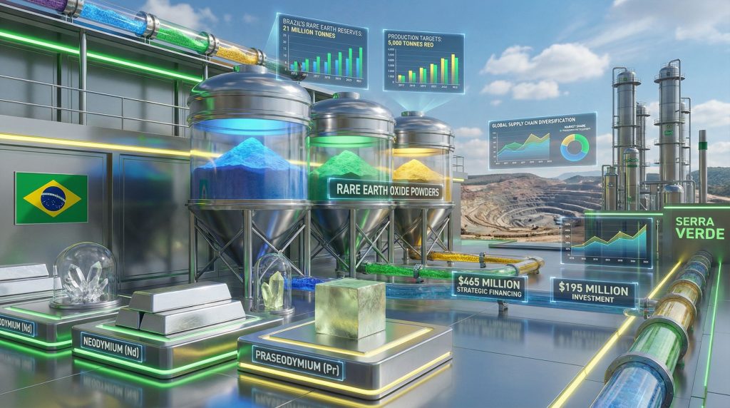 Brazilian rare earth strategy visualized in industry.
