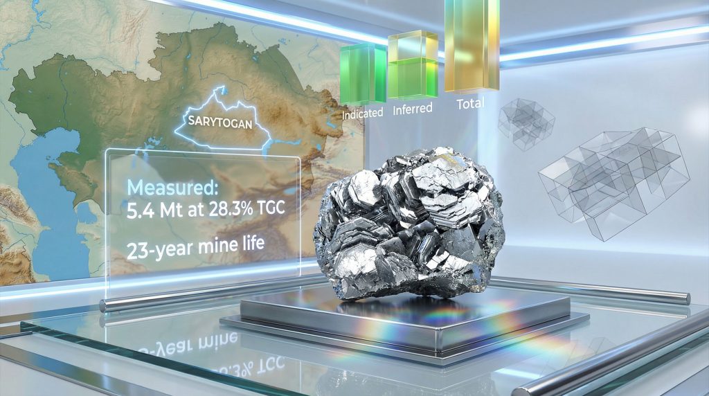 Sarytogan Graphite multi-decade resource overview.