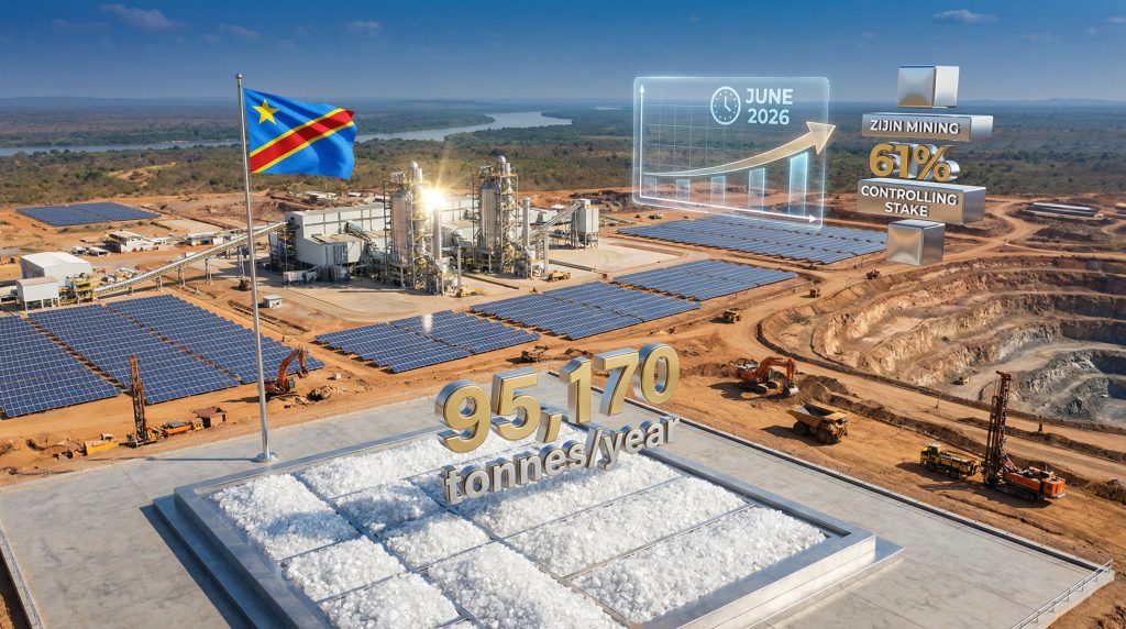 China's Zijin Mining Congo lithium production facility.