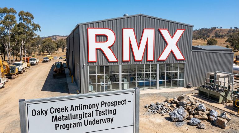 Red Mountain Mining Ltd-RMX-Oaky Creek metallurgical testing facility exterior.