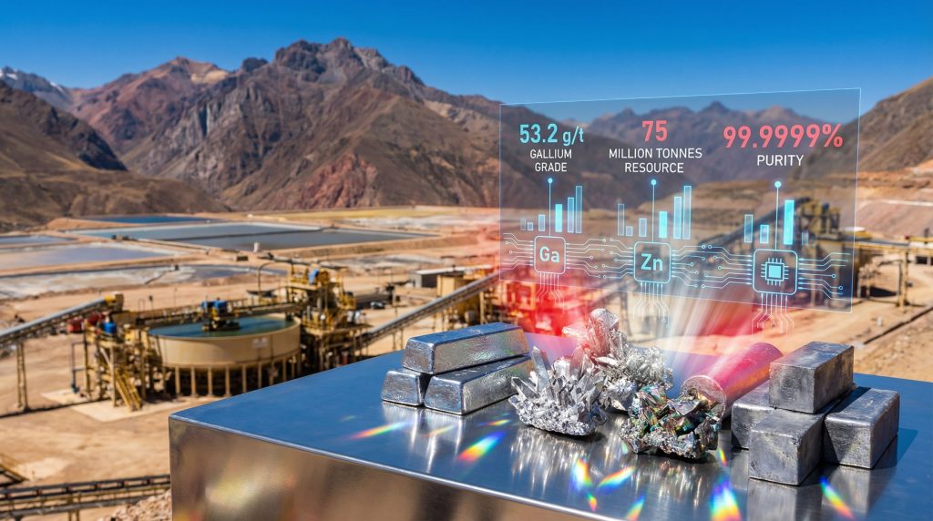Gallium extraction at Quiulacocha, mining overview.