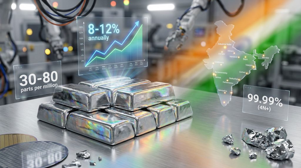 Gallium extraction plans with growth projections.