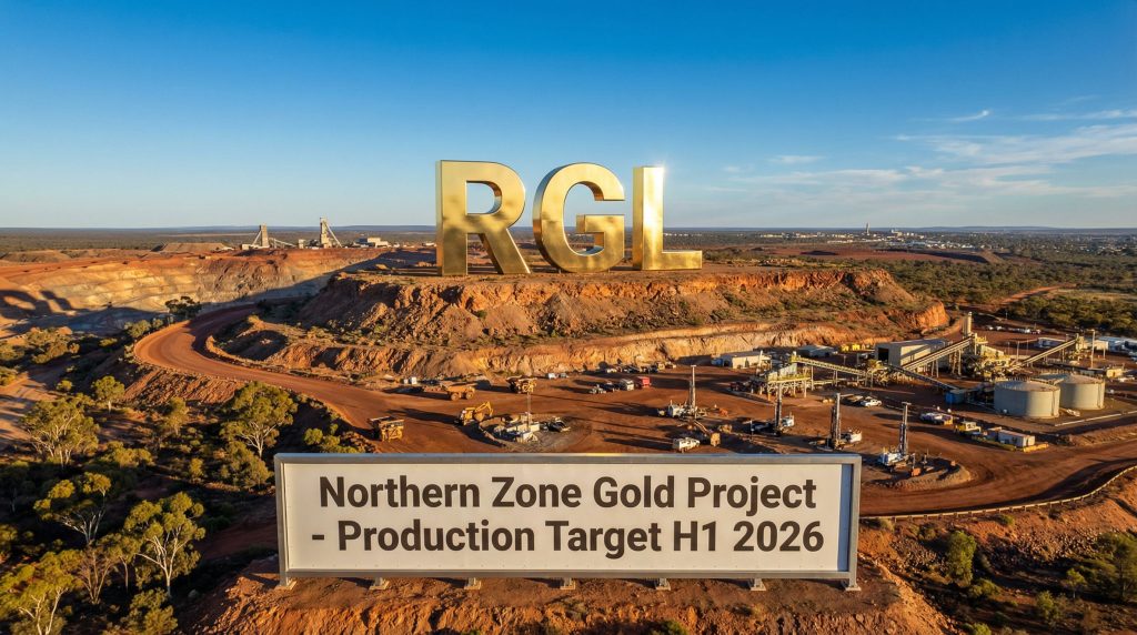 Riversgold Ltd-RGL-Northern Zone landscape with large RGL sign.