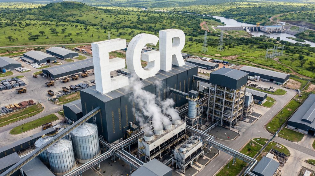 Ecograf Ltd-EGR-EGR factory with green landscape background.