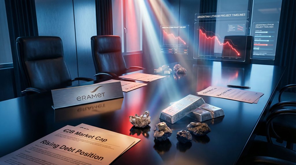 Eramet management crisis in boardroom setting.