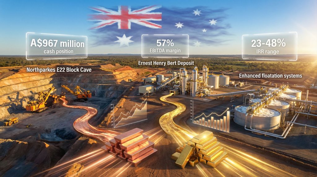 Australian mining site focusing on Evolution Mining copper-gold expansion.