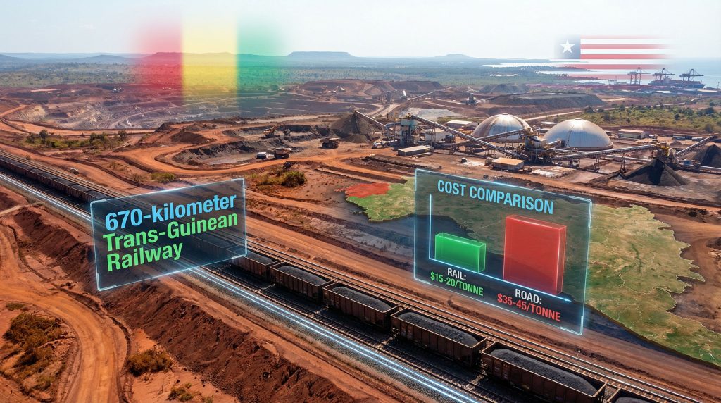 Ivanhoe Atlantic rail access: mining transport comparison.