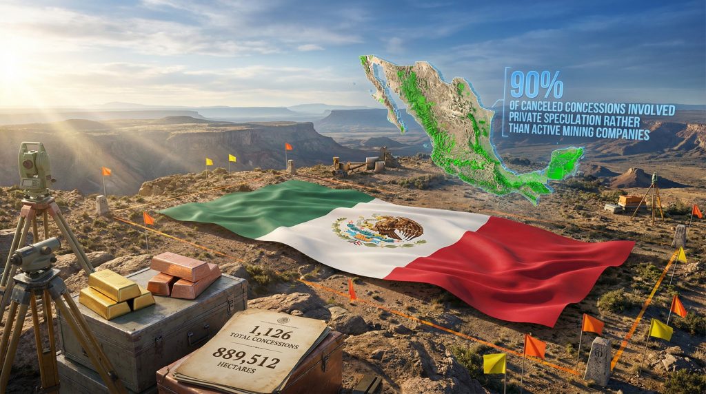 Federal government recovers mining concessions in Mexico.