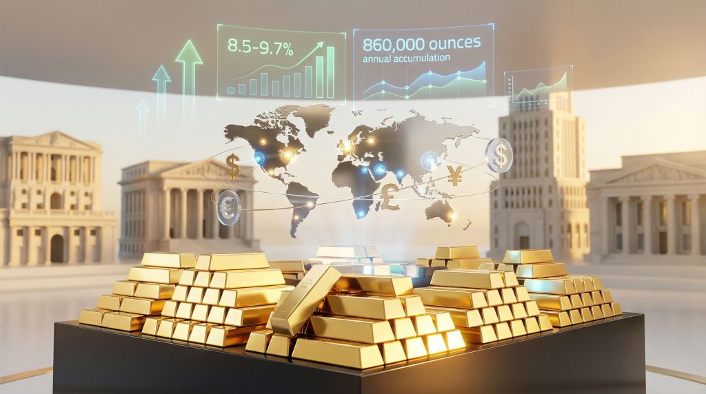 China and central bank gold purchases visualized.
