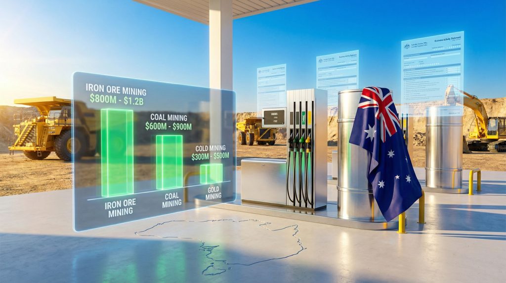 Australian diesel fuel tax credits visualization.