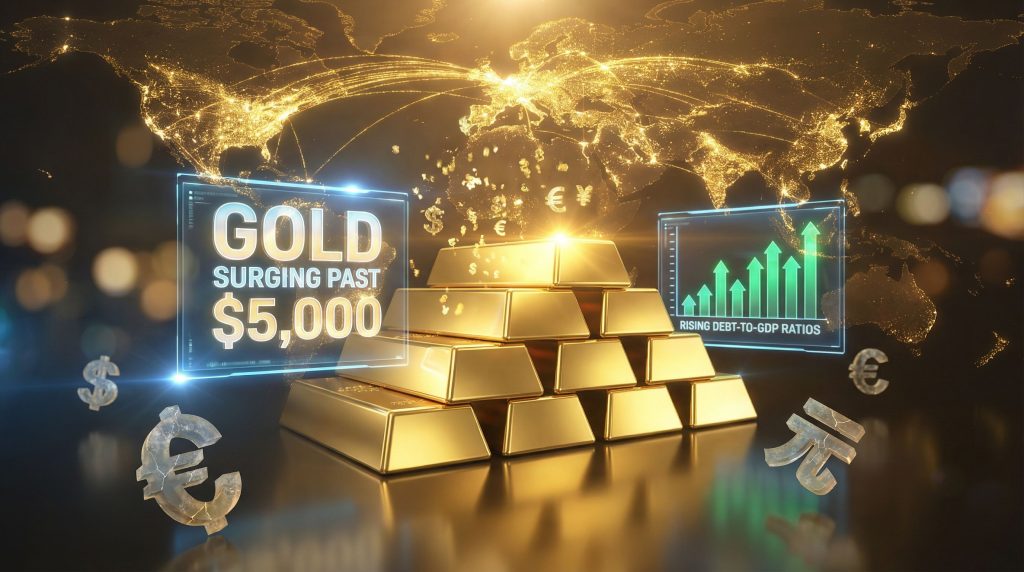 Gold prices rise, affecting fiat currencies.