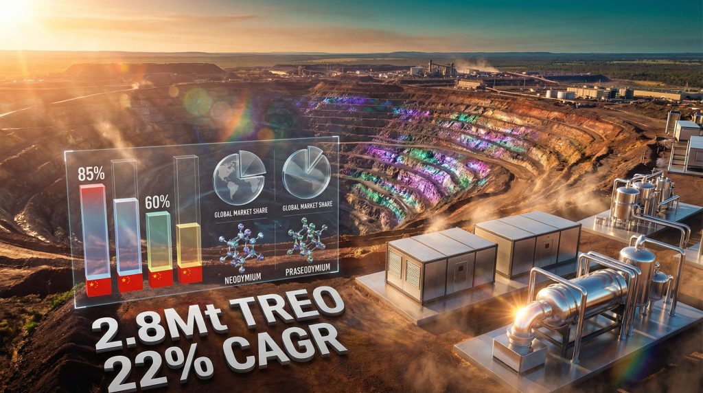Mining site illustrates large-scale REE discovery.