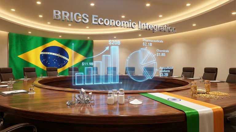 Brazil and India enhance trade collaboration.