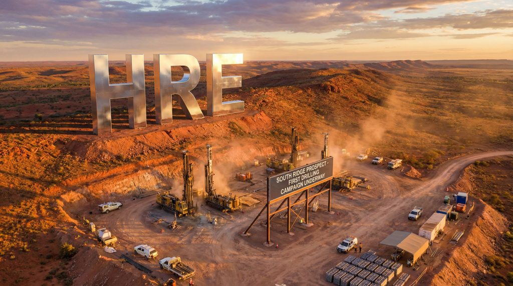 Heavy Rare EARTHS Ltd-HRE-Hastings Technology Metals mining site at sunset.