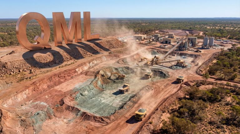 Qmines Ltd-QML-QML mining site with active machinery.