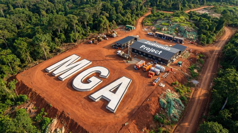 Metalsgrove Mining Ltd-MGA-MGA Zuenoula Project in dense forest.