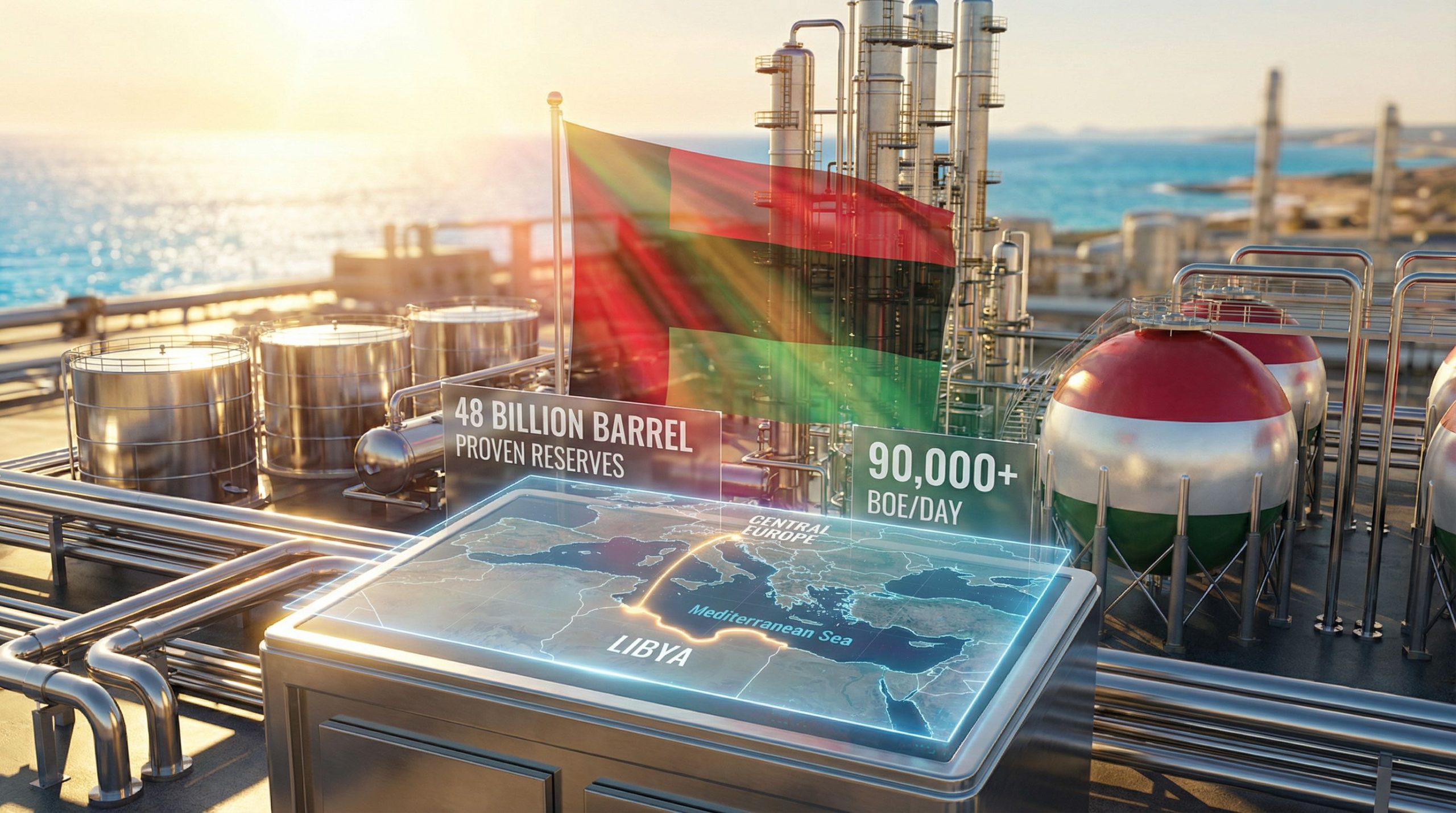 MOL Group Libya energy partnership facilities visualization.