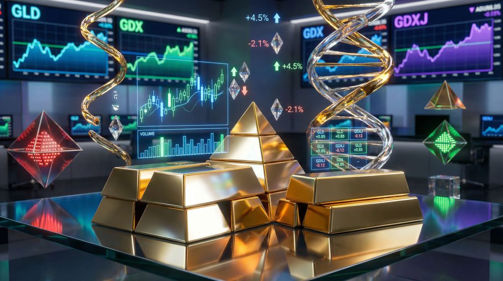 Gold sector cycle down visualized with charts.