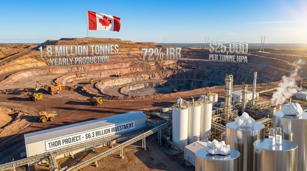 Thor Project Canada Alumina mining site.