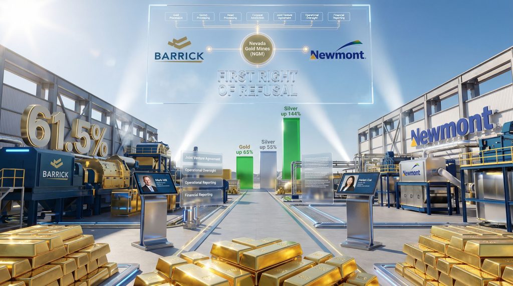 Barrick North American spinoff approval infographic.