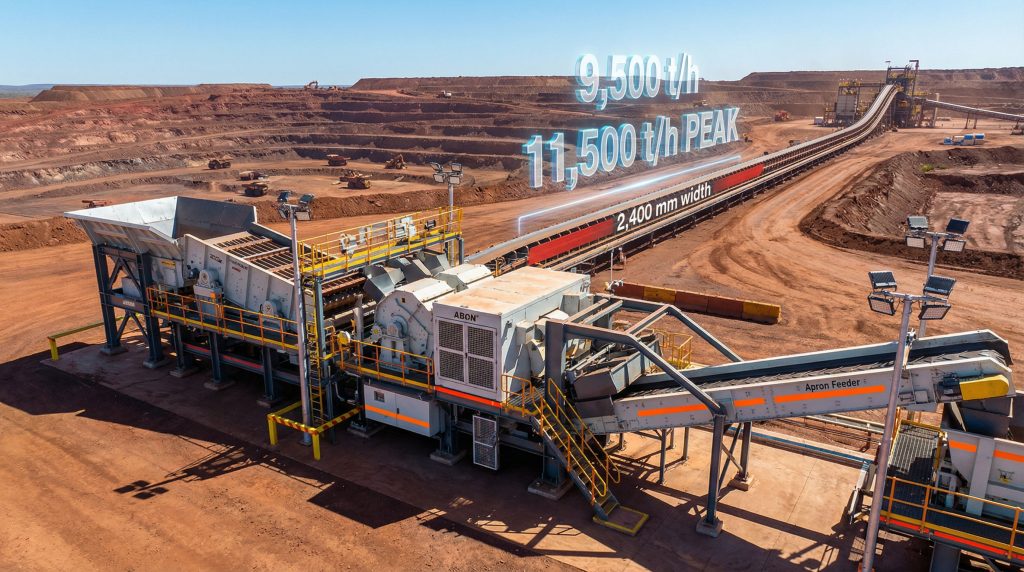 Semimobile crushing station at Vale S11D site.