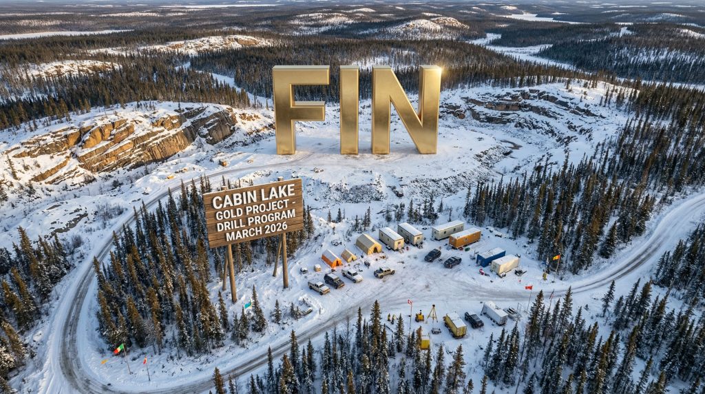 FIN Resources Ltd-FIN-Cabin Lake gold project drilling site.