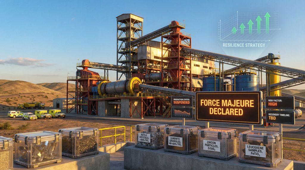 Eramet halts Senegal mine after fire.