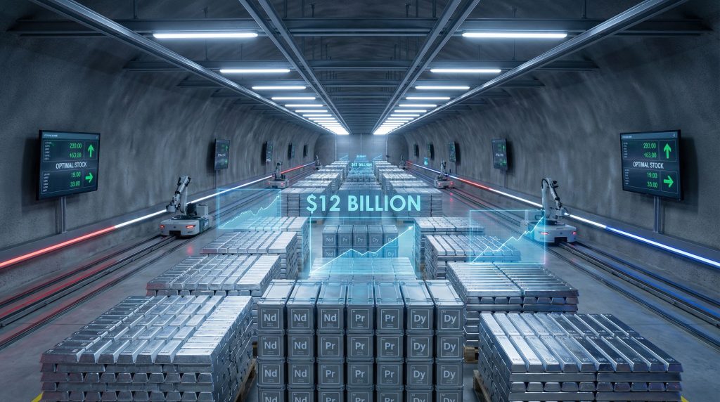 Critical mineral stockpile worth $12 billion.
