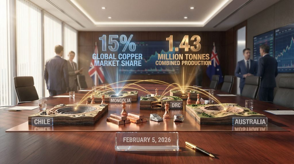 Rio Tinto and Glencore merger representation.