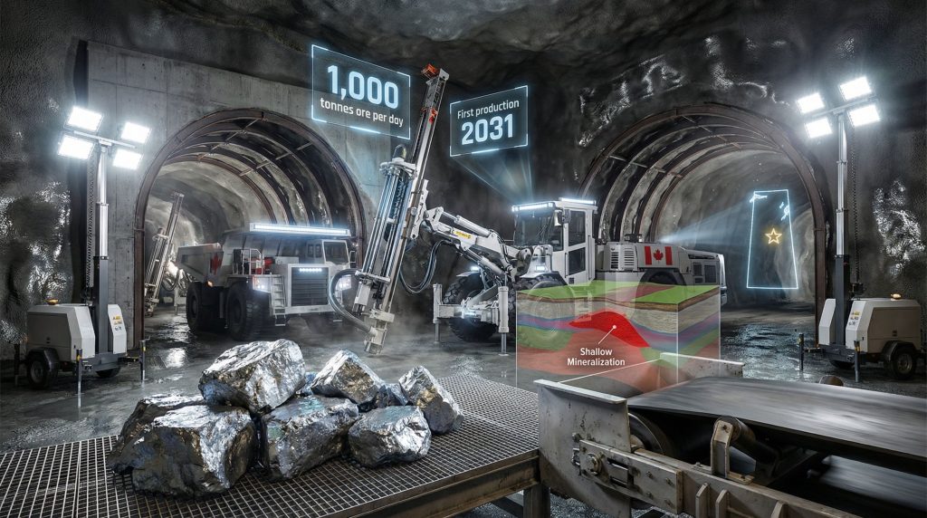 Mining operations at Patterson Lake South site.