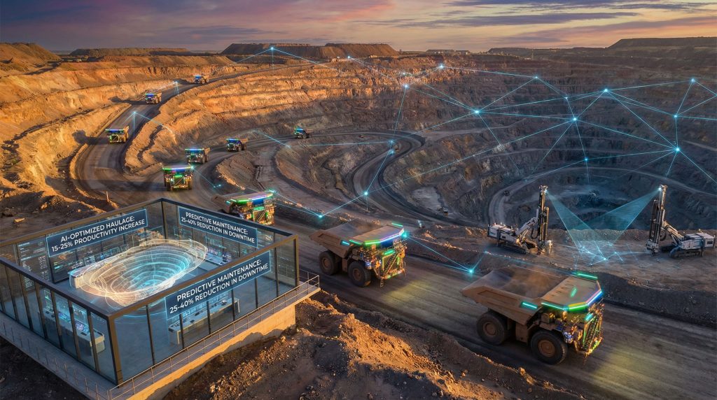 AI in mining industry enhances automation.